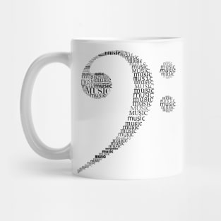 Typographic fa key Mug